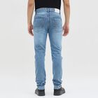 Men's Light Blue Skinny Fit Jeans, Light Blue, small