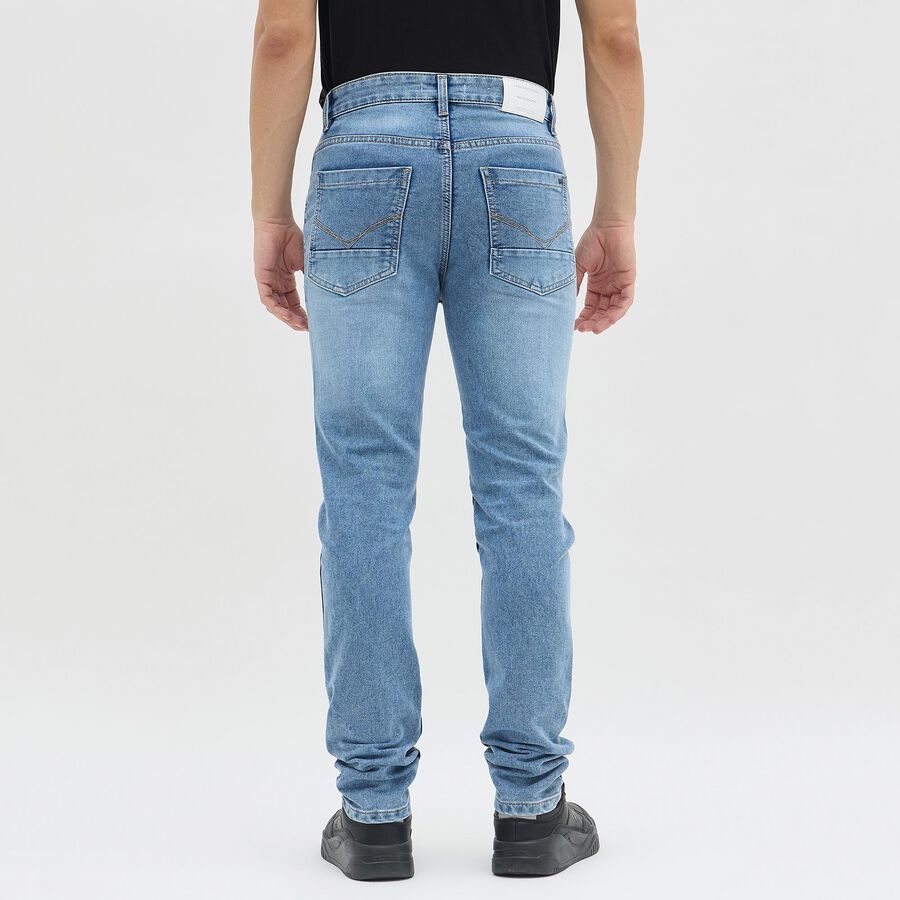 Men's Light Blue Skinny Fit Jeans, Light Blue, large