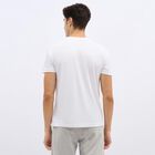 Men's Bright Eggshell White Crew Neck Athleisure T-Shirt, White, small