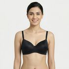 Women's Black Padded Wire-Free T-Shirt Bra, काला, small