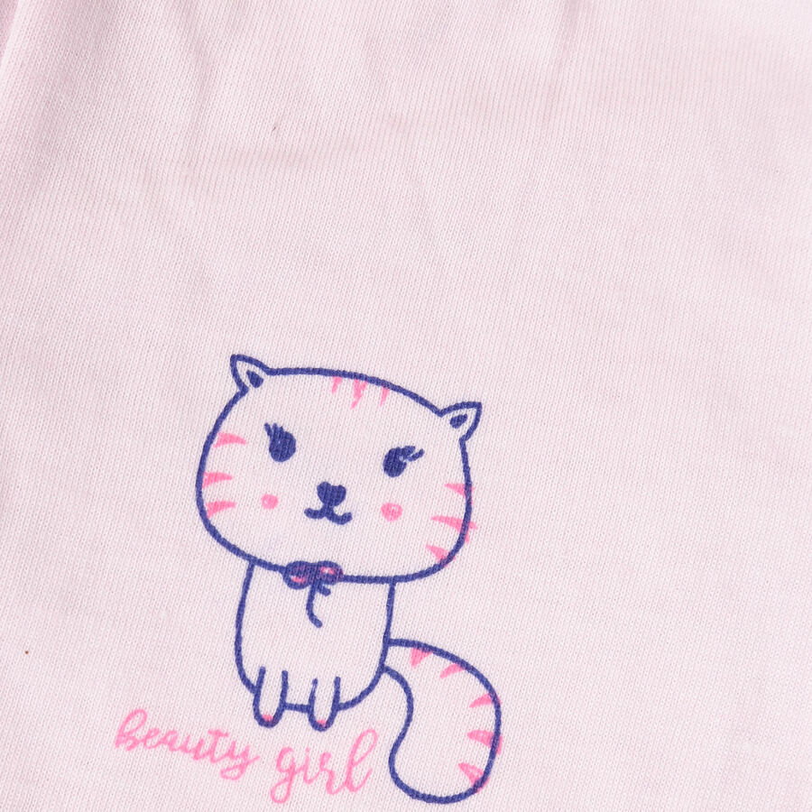 Infants Cotton Solid Pyjama, Pink, large image number null