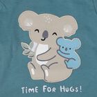 Infants' Teal Cotton Round Neck Graphic Baba Suit, Teal Blue, small