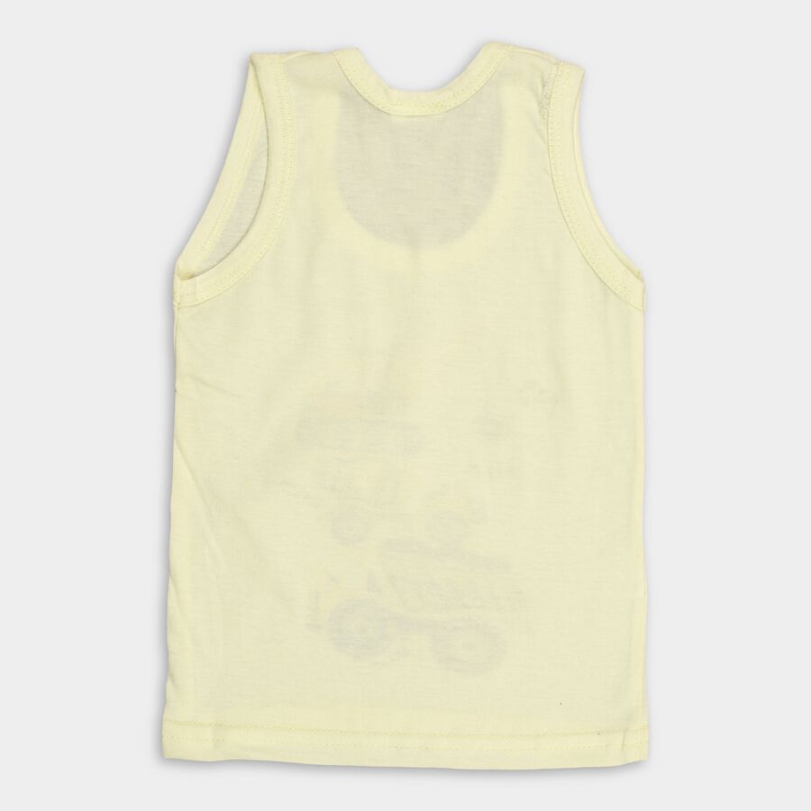 Infants' 100% Cotton Vest, Yellow, large