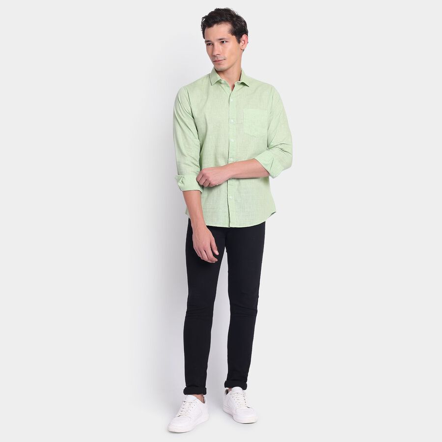 Men's Casual Shirt, Light Green, large image number null