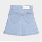 Girls Solid Skirt, Light Blue, small image number null