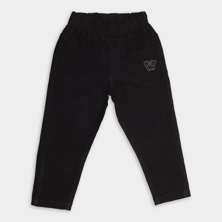 Girl's Jeans , Black, large image number null