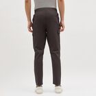 Men's Dark Graphite Grey Tapered Fit Cargo Track Pants, Dark Grey, small image number null