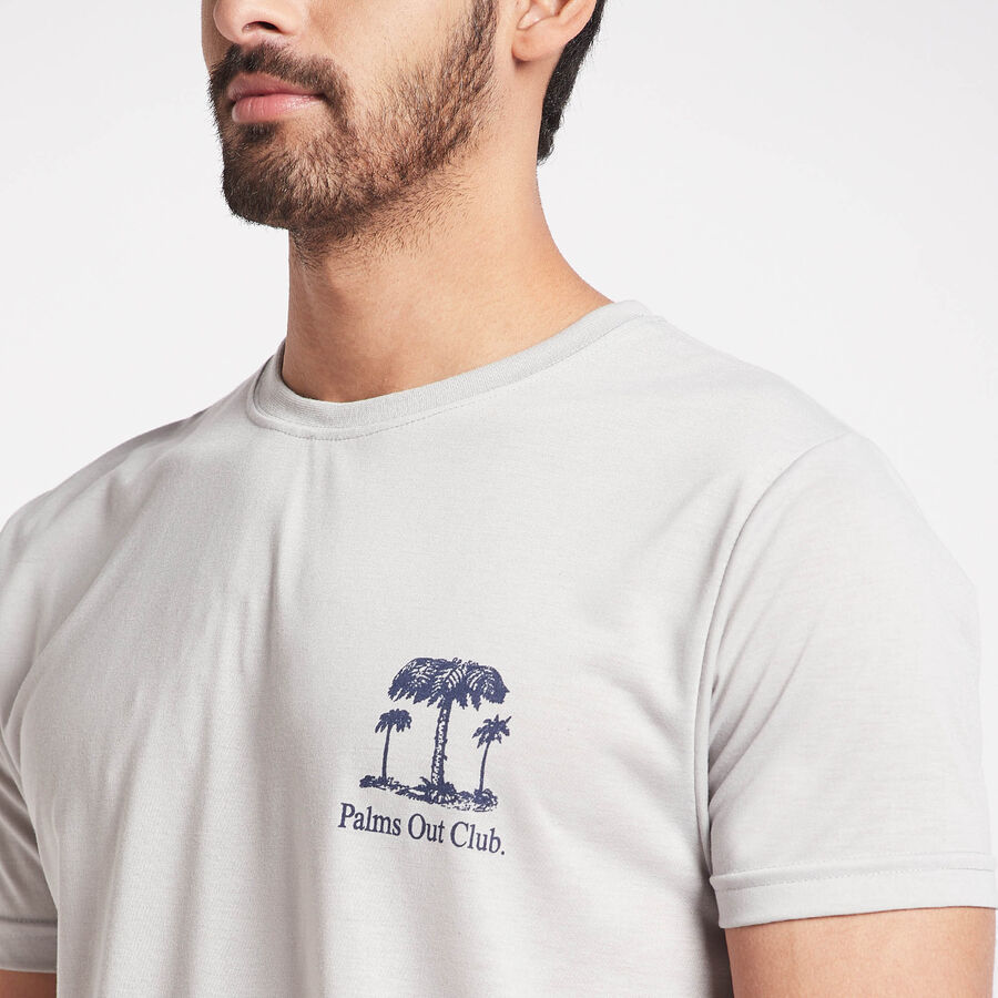 Round Neck T-Shirt, Light Grey, large image number null