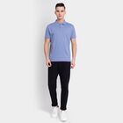 Men's 100% Cotton Collared Half Sleeves T-Shirt, बैंगनी, small image number null