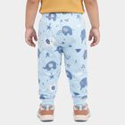 Infants' Light Blue Jogger Fit Elephant Printed Pyjama, हल्का नीला, small