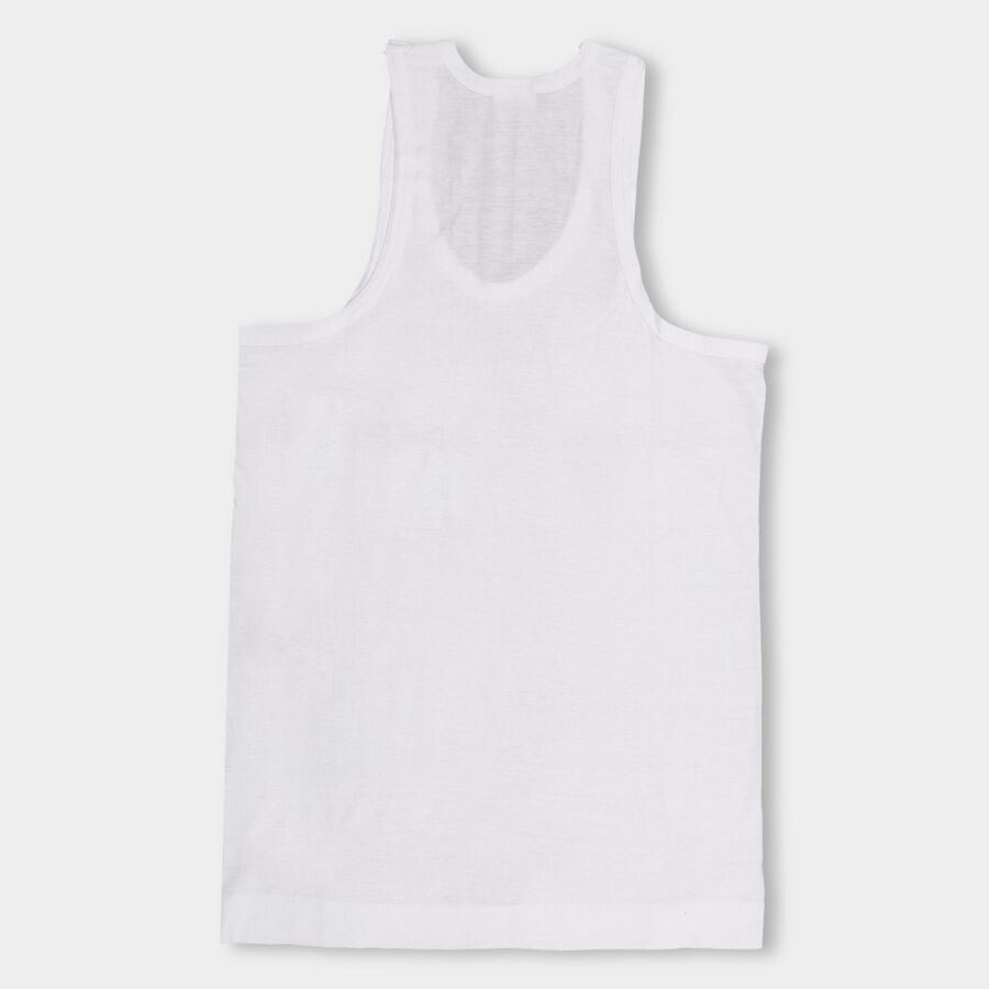 Boys' 100% Cotton Vest , White, large image number null