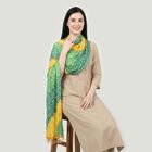 Women's Green Bandhani Printed Dupatta, गहरा हरा, small
