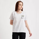 Round Neck T-Shirt, Ecru Melange, small image number null