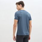 Men's Midnight Blue Crew Neck Solid Drifit T-Shirt, मध्यम नीला, small image number null