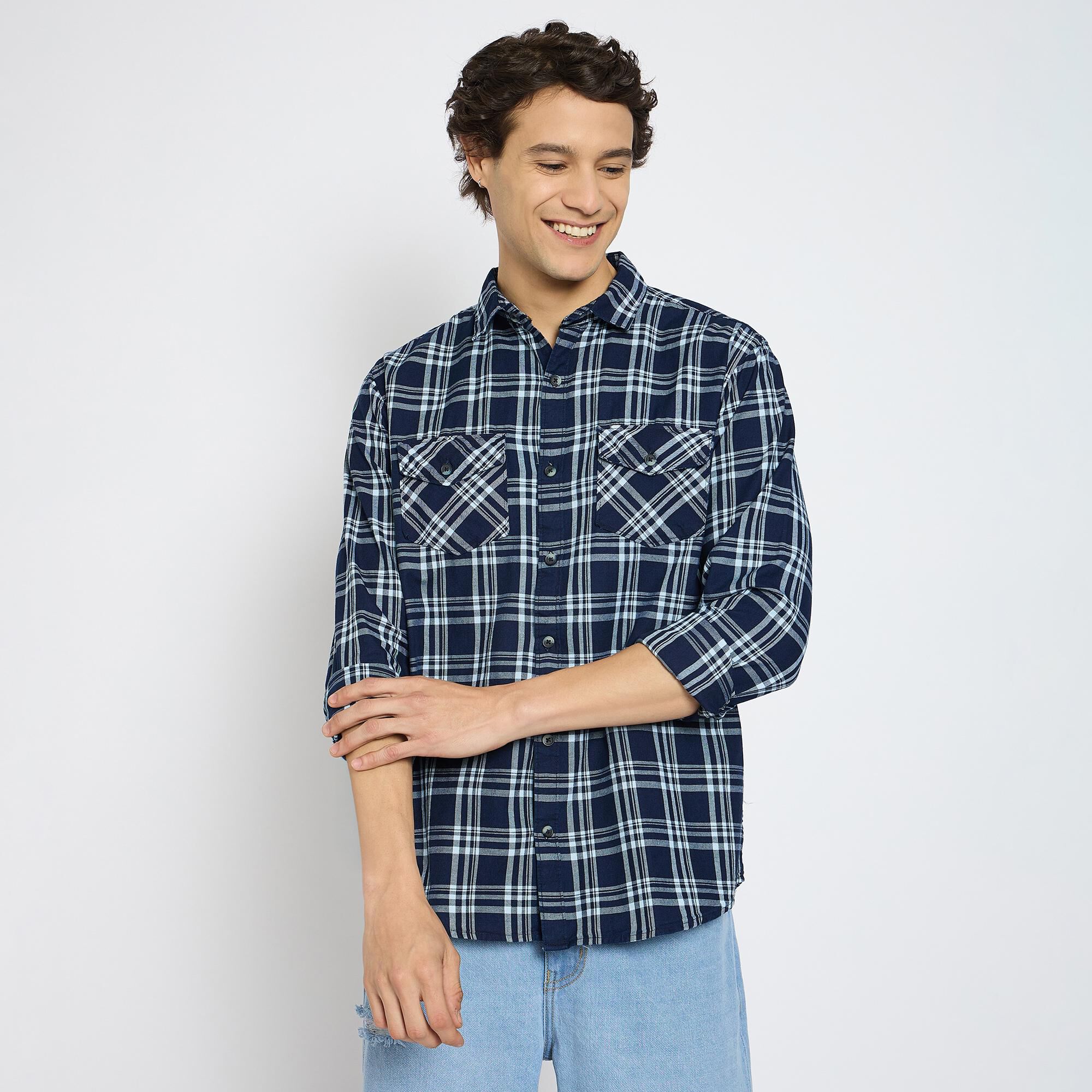 Driftwood Men's 100% Cotton Casual Shirt | Vishal Mega Mart India