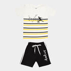 Boys Cotton Baba Suit, White, small image number null