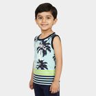 Boys Light Blue Round Neck Casual Boys T-Shirt, हल्का नीला, small