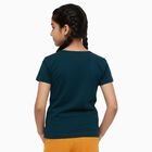 Girls' T-Shirt, गहरा हरा, small image number null