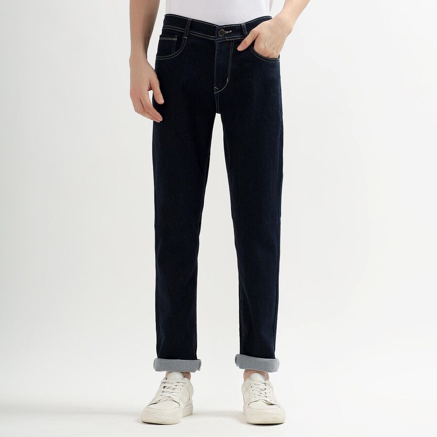 Men's Slim Fit Jeans, Mid Blue, large image number null