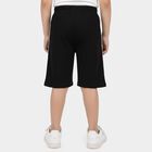 Boys' Black Relaxed Fit Printed Jamaican Shorts, Black, small