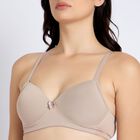 Ladies' Padded Bra, भूरा, small image number null