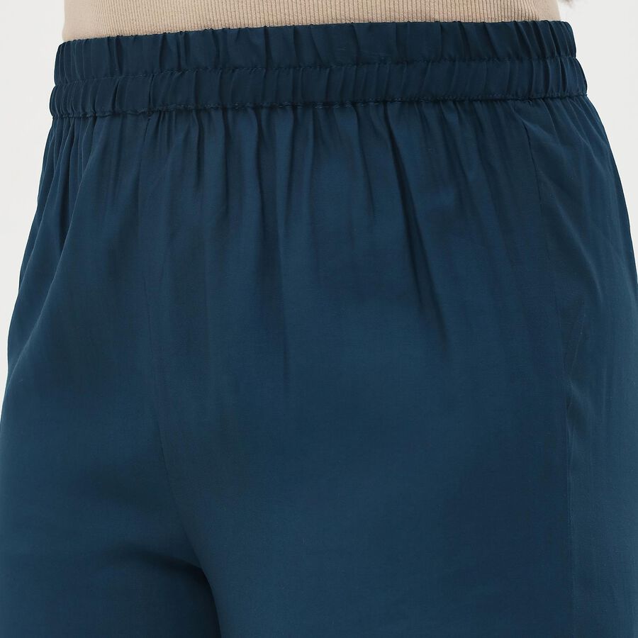 Women's Deep Teal Embroidered Ethnic Set, Teal Blue, large