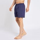 Men's 100% Cotton Boxers , नेवी ब्लू, small