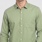 Men's Green Casual Shirt, Light Green, small