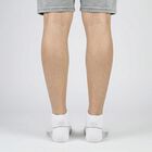 Men's White Regular Fit Striped Pack of 3 Socks, Mid Blue, small