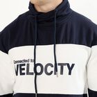 Men's Dark Navy Blue High Neck Casual Sweatshirt, नेवी ब्लू, small image number null