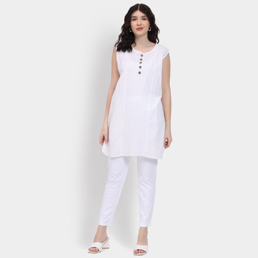 Ladies' Churidar , White, large image number null