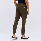 Men's Olive Green Slim Fit Joggers, ओलिव, small