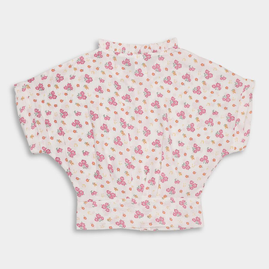 Girls' Blouse, Off White, large