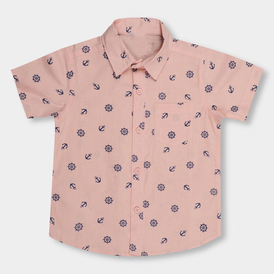 Boys' 100% Cotton Casual Shirt , गुलाबी, large image number null