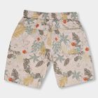 Boys' 100% Cotton Bermuda, Off White, small image number null