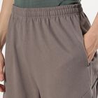 Men's Muted Taupe Regular Fit Cut And Sew Track Pants, Dark Grey, small image number null