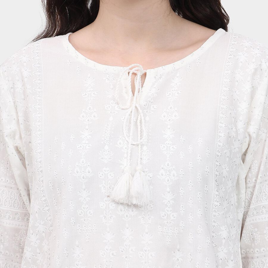 Ladies' Kurti, सफ़ेद, large image number null