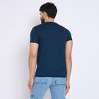 Men's Round Neck Half Sleeves T-Shirt , Dark Blue, small image number null