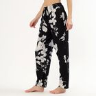 Women's Soft Ivory Relaxed Fit Solid Pyjama, काला, small