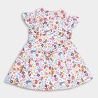 Girl's 100% Cotton Frock , Off White, small image number null