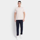 Men's Slim Fit Casual Trousers, Navy Blue, small image number null