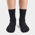 Boys' Navy Blue Regular Fit Solid Pack of 1 Socks, Navy Blue, small