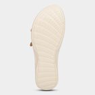 Women Beige Buckle Strap Casual Sandals, Beige, small image number null