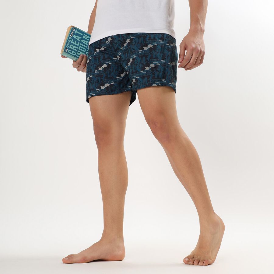 Men's 100% Cotton Boxers , Dark Blue, large image number null