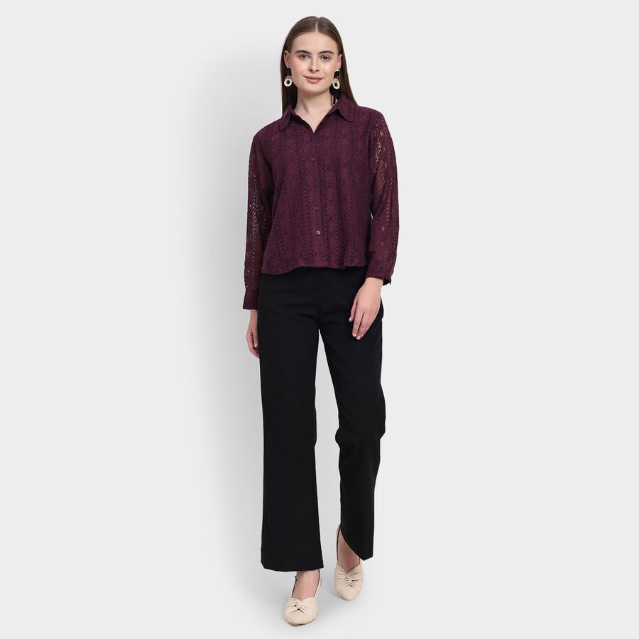 Ladies' Trousers, काला, large image number null