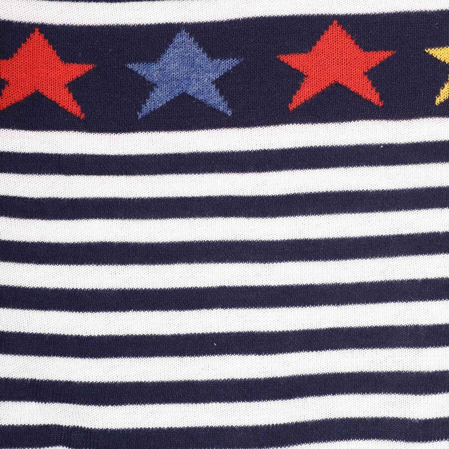 Boys Round Neck Pullover, Navy Blue, large image number null