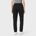 Women's Black Straight Fit Solid Track Pants, काला, small