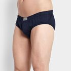 Men's 100% Cotton Briefs, नेवी ब्लू, small