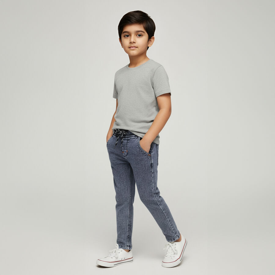 Boys' Jeans, गहरा नीला, large image number null