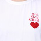 Ladies' 100% Cotton Round Neck T-Shirt , White, small image number null